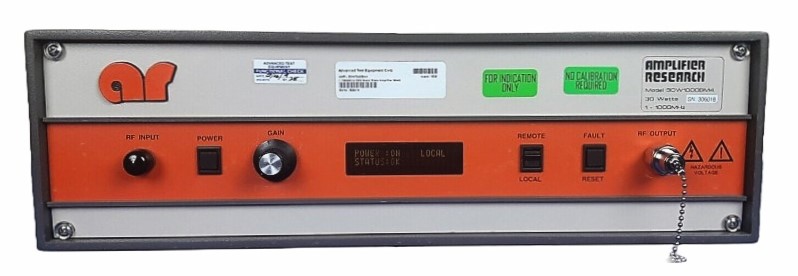 Amplifier Research 30W1000B RF Amplifier, 1 MHz - 1 GHz, 30W