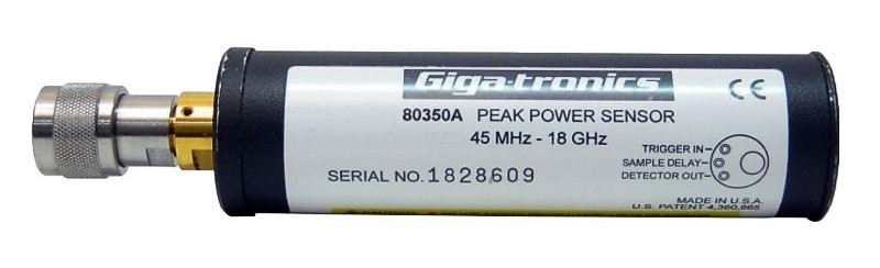 Gigatronics 80350A Peak Power Sensor, 45 MHz - 18 GHz, 5W