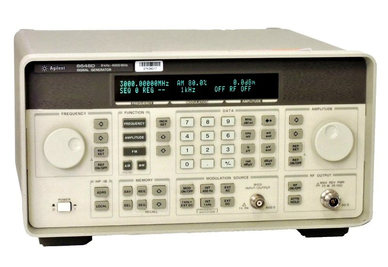 Keysight / Agilent 8648D Signal Generator, 9 kHz  - 4 GHz
