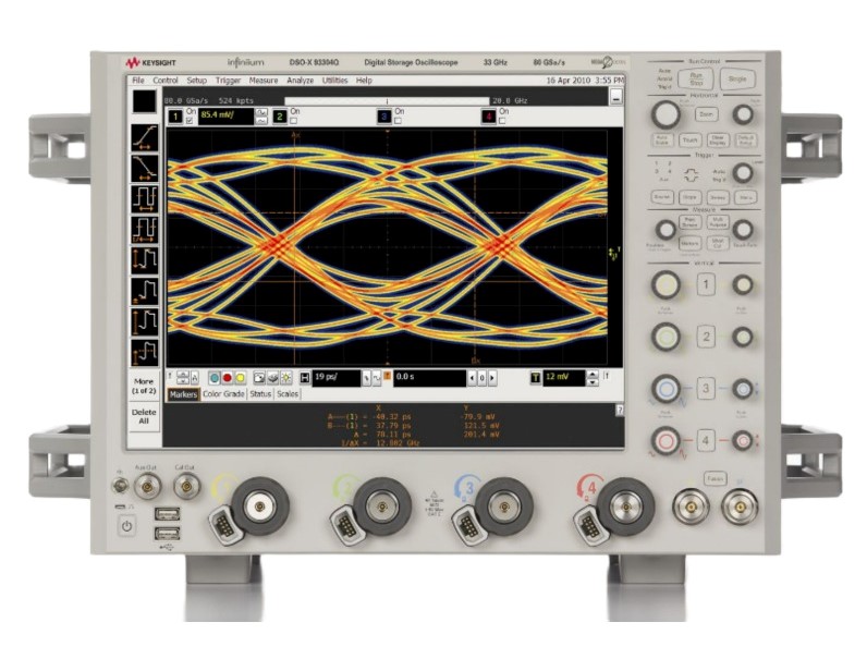Keysight / Agilent DSOX93304Q Oscilloscope, 33 GHz, 4 Ch., 160 GSa/s