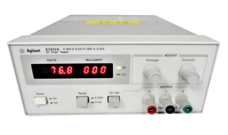 Keysight / Agilent E3612A Power Supply, 60V, 0.5A or 120V, 0.25A, 30W