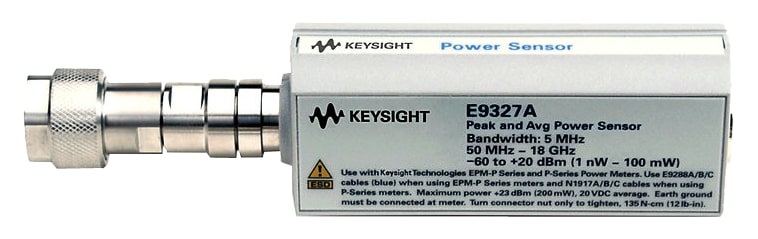 Keysight / Agilent E9327A Power Sensor, Peak & Average, 50 MHz - 18 GHz, 5 MHz Video BW  