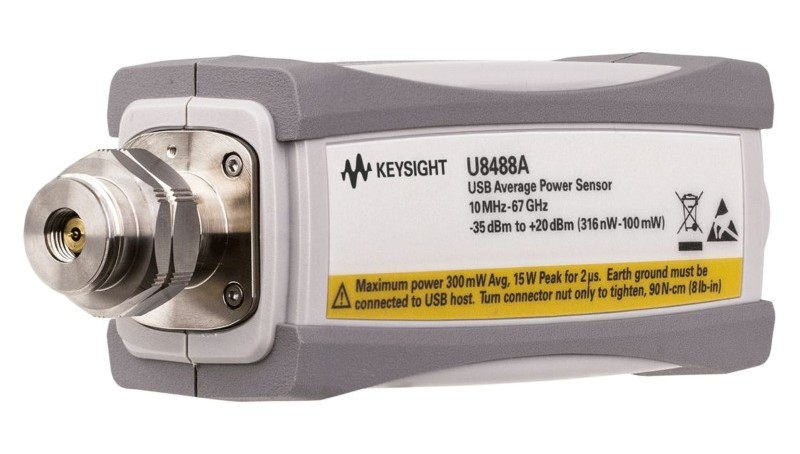 Keysight / Agilent U8488A USB Thermocouple Power Sensor, 10 MHz - 67 GHz, -35 dBm to +20 dBm