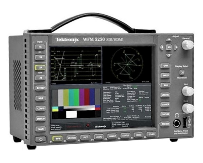 Tektronix WFM5250 Waveform Monitor, 3G/HD/SD