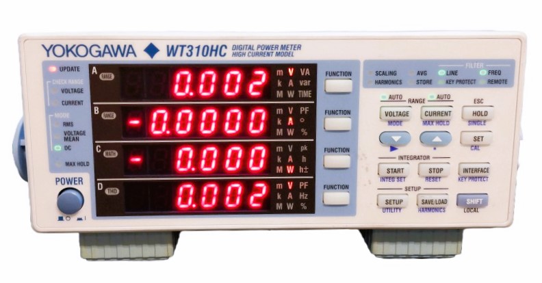 Yokogawa WT310HC Digital Power Meter, DC - 20 kHz, 40A, 1 Ch.