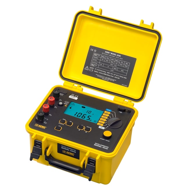 AEMC 6240 Micro-Ohmmeter, 10A