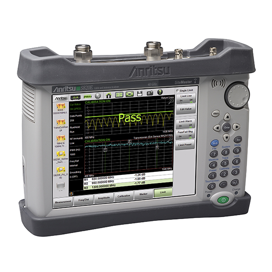 Anritsu S820E Sitemaster, Cable and Antenna Analyzer, up to 40 GHz (option dependent)