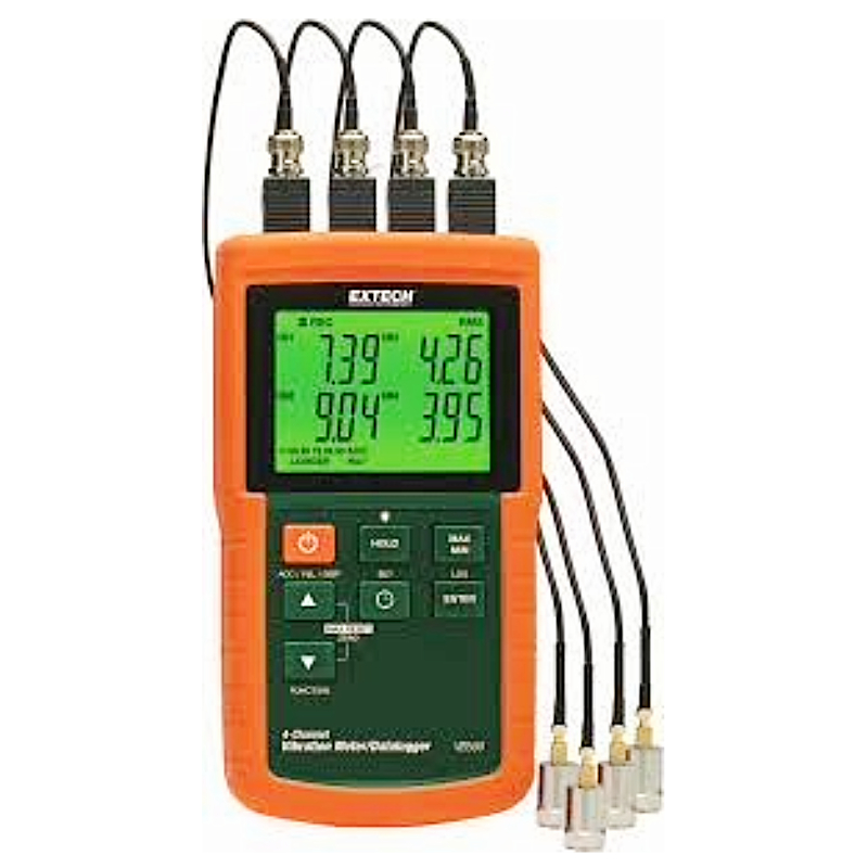 Extech VB500 4-Channel Vibration Meter DataLogger
