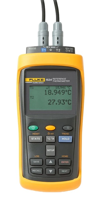 Fluke 1524 Calibration Handheld Thermometer Readout