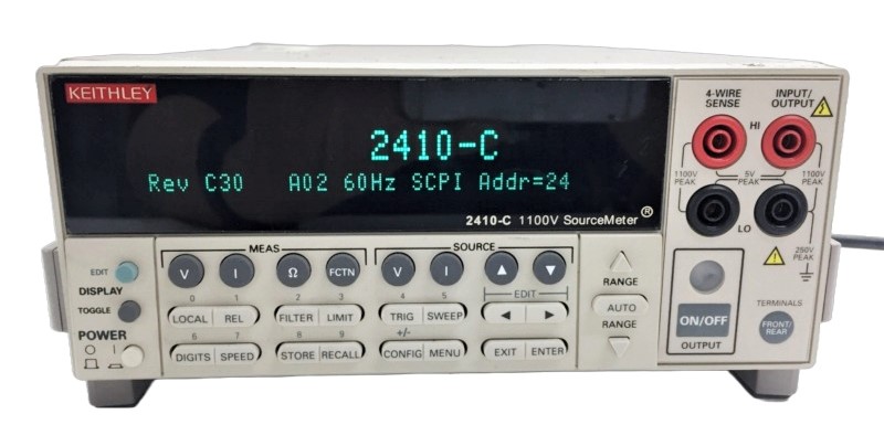 Keithley 2410-C High-Voltage SourceMeter w/ Contact Check,  1100V, 1A, 20W