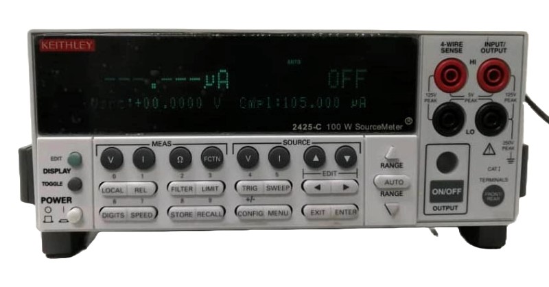 Keithley 2425-C SourceMeter, 100V, 3A, 100W w/ Contact Check