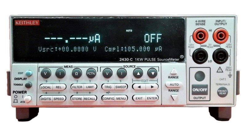 Keithley 2430-C Pulse SourceMeter, 100V, 10A, 1kW w/ Contact Check