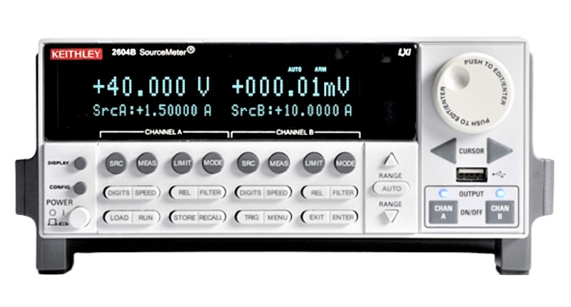 Keithley 2604B SourceMeter, 10A DC, 40V, 200W, 100fA / 100nV, 2 Ch.
