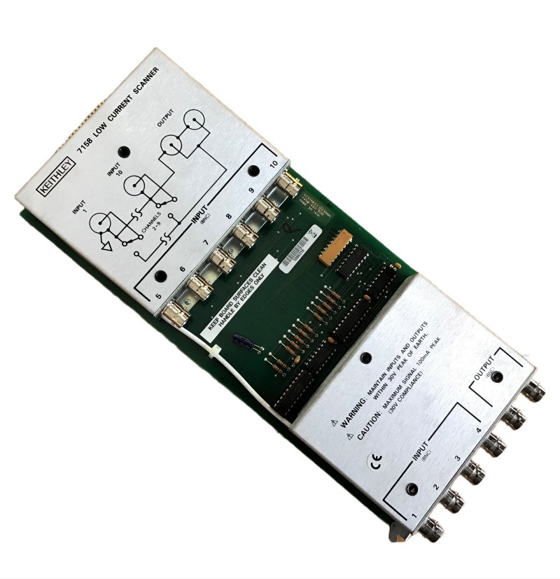 Keithley 7158 Low-Current Scanner Card w/ BNC Connectors, 10 Ch.