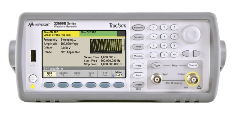 Keysight / Agilent 33521B Waveform Generator, 30 MHz, 1-Channel w/Arb