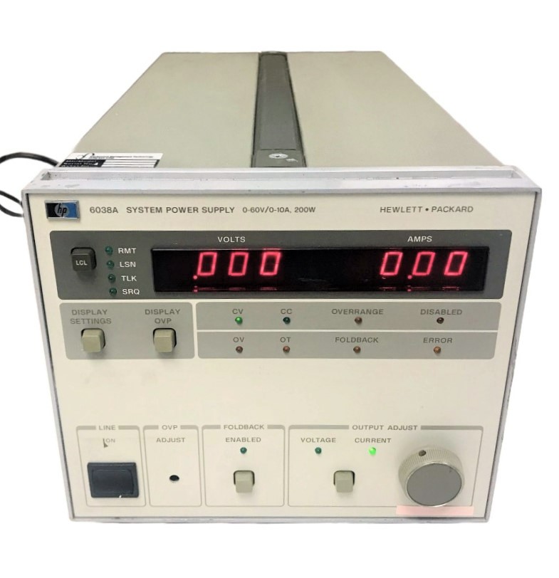 Keysight / Agilent 6038A Power Supply, 60V, 10A, 240W