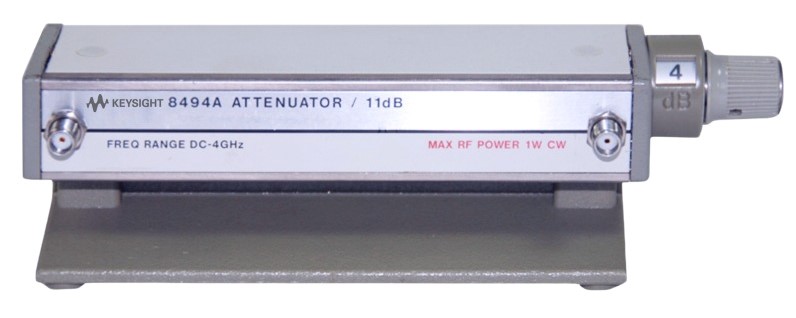 Keysight / Agilent 8494A Step Attenuator, DC - 4 GHz, 0 - 11dB, 1dB Steps