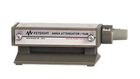 Keysight / Agilent 8495A Step Attenuator, Manual, DC - 4 GHz, 0 - 70 dB, 10 dB Steps