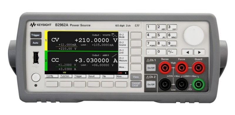 Keysight / Agilent B2962A Low Noise Power Source, 6.5 Digit, 2 Channel