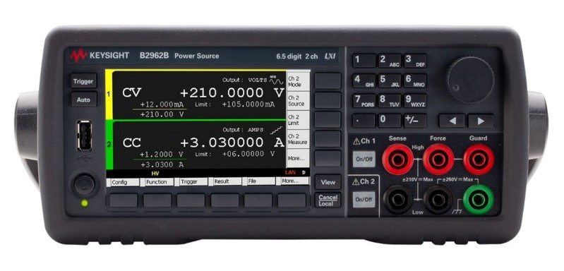 Keysight / Agilent B2962B Low Noise Power Source, 6.5 Digit, 32W, 10V, 3A, 2 Ch.