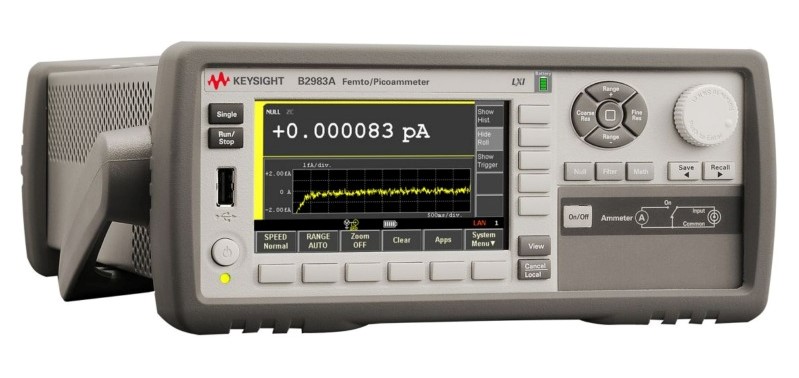 Keysight / Agilent B2983A Femto/Picoammeter, 0.01fA, Battery