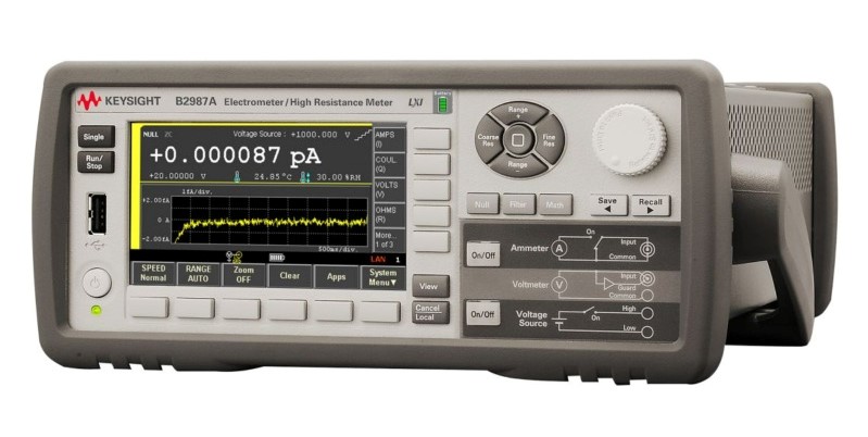 Keysight / Agilent B2987A Electrometer/High Resistance Meter, 0.01fA, Battery