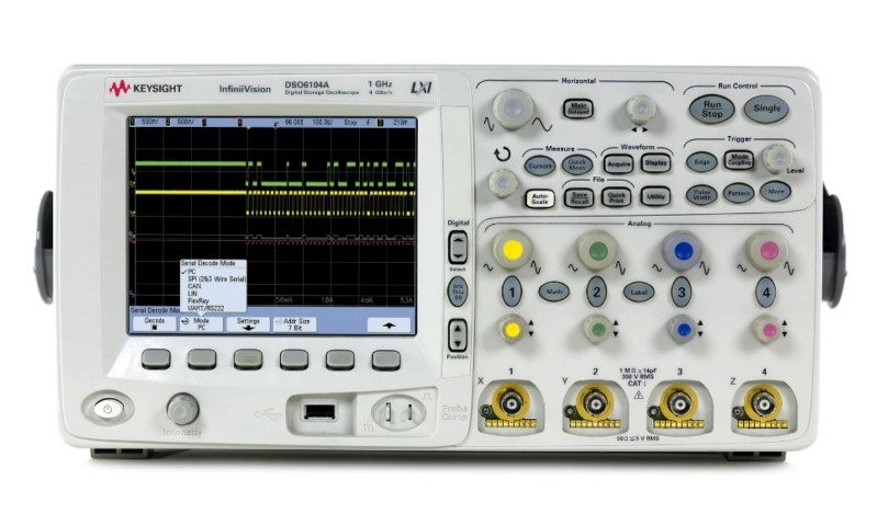 Keysight / Agilent DSO6104A Oscilloscope, 1 GHz, 4 Ch., 4 GSa/s