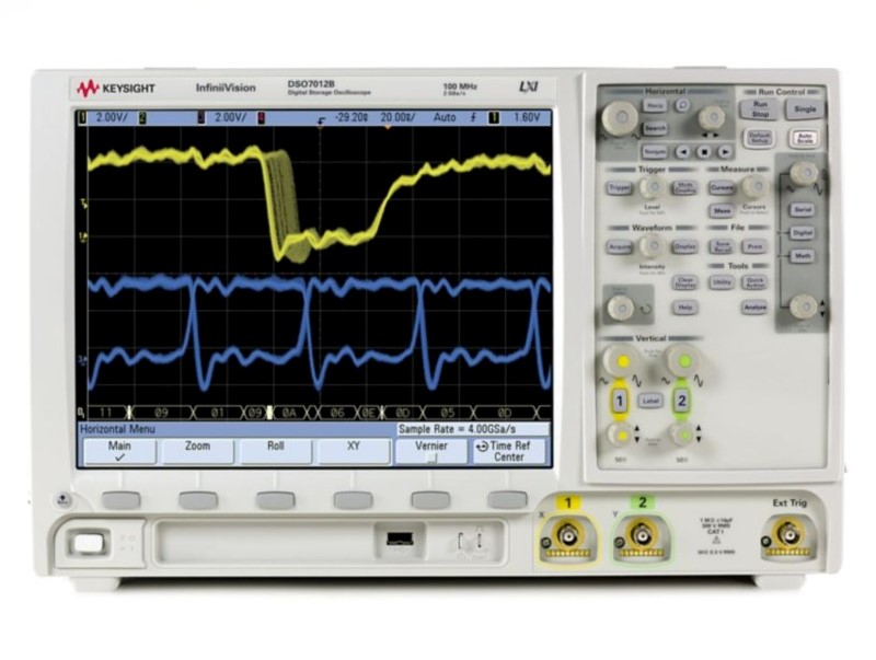 Keysight / Agilent DSO7012B Oscilloscope, 100 MHz, 2 Ch., 2 GSa/s