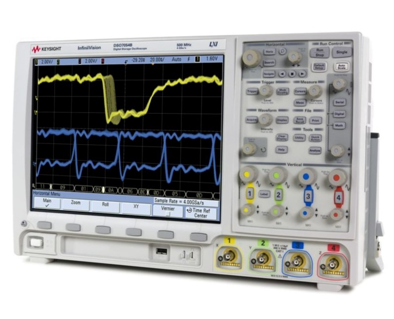 Keysight / Agilent DSO7054B Oscilloscope, 500 MHz, 4 Ch., 4 GSa/s