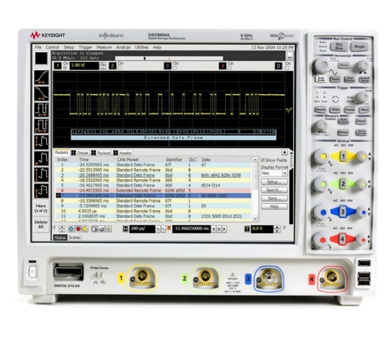 Keysight / Agilent DSO9404A Oscilloscope, 4 GHz, 4 Ch., 20 GSa/s