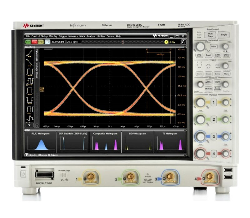 Keysight / Agilent DSOS604A High-Definition Oscilloscope, 6 GHz, 4 Ch., 20 GS/s