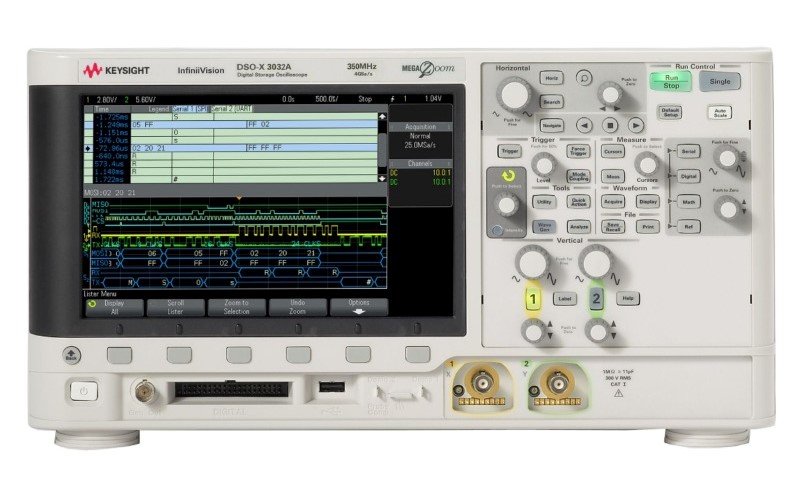 Keysight / Agilent DSOX3032A Oscilloscope, 350 MHz, 2 Ch.