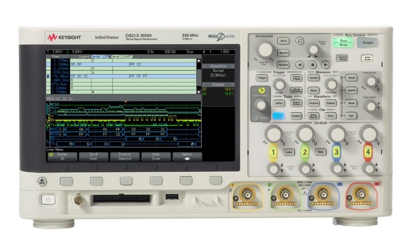 Keysight / Agilent DSOX3034A Oscilloscope, 350 MHz, 4 Ch.