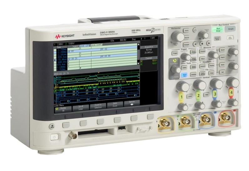 Keysight / Agilent DSOX3054A Oscilloscope, 500 MHz, 4 Ch.