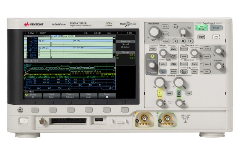 Keysight / Agilent DSOX3102A Oscilloscope 1 GHz, 2 Ch.