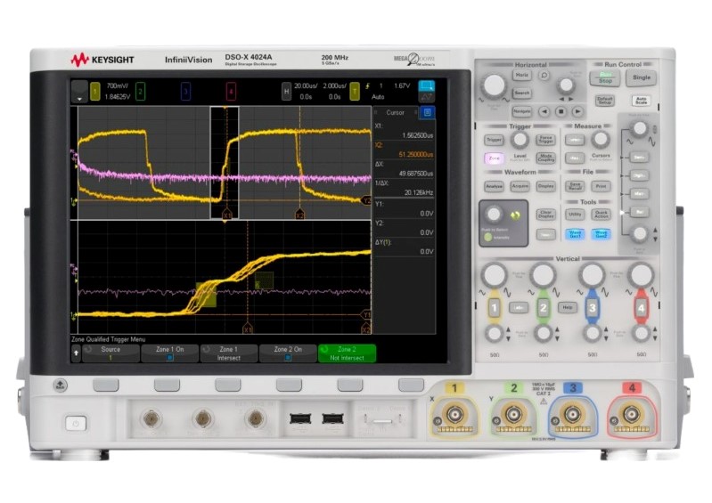 Keysight / Agilent DSOX4024A Oscilloscope, 200 MHz, 4 Chs.