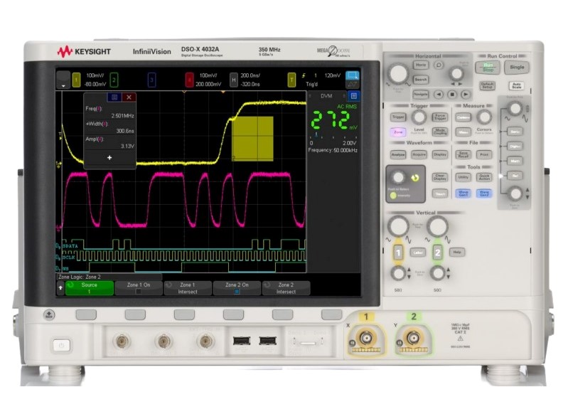 Keysight / Agilent DSOX4032A Oscilloscope, 350 MHz, 2 Chs.