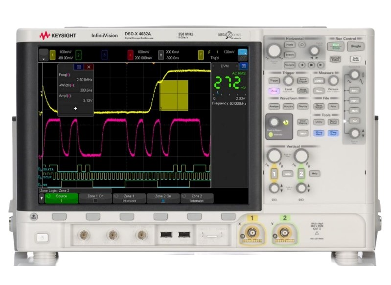 Keysight / Agilent DSOX4032A Oscilloscope, 350 MHz, 2 Chs.