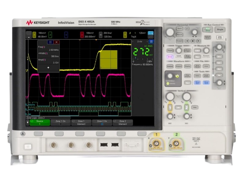 Keysight / Agilent DSOX4052A Oscilloscope, 500 MHz, 2 Chs.