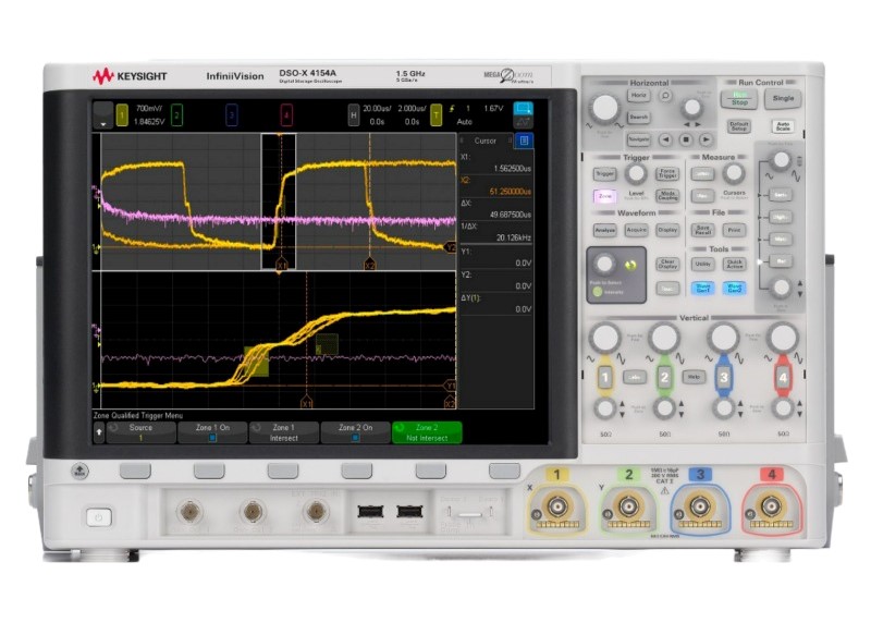 Keysight / Agilent DSOX4154A Mixed Signal Oscilloscope, 1 GHz, 4 + 16 Ch., 5GS/s