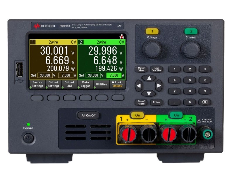 Keysight / Agilent E36233A Power Supply, 30V, 20A, 400W, Dual Channel