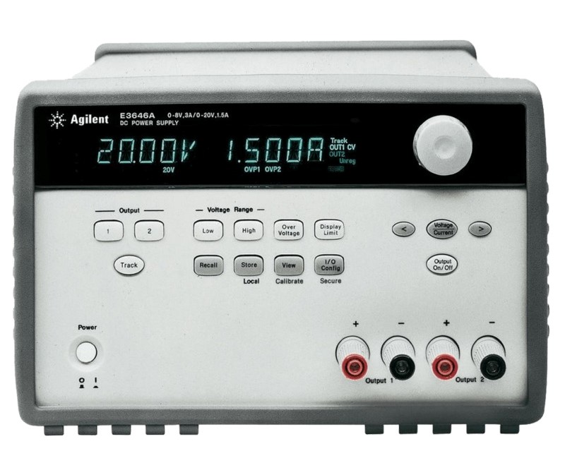 Keysight / Agilent E3646A Power Supply, 8V, 3A or 20V, 1.5A, 60W