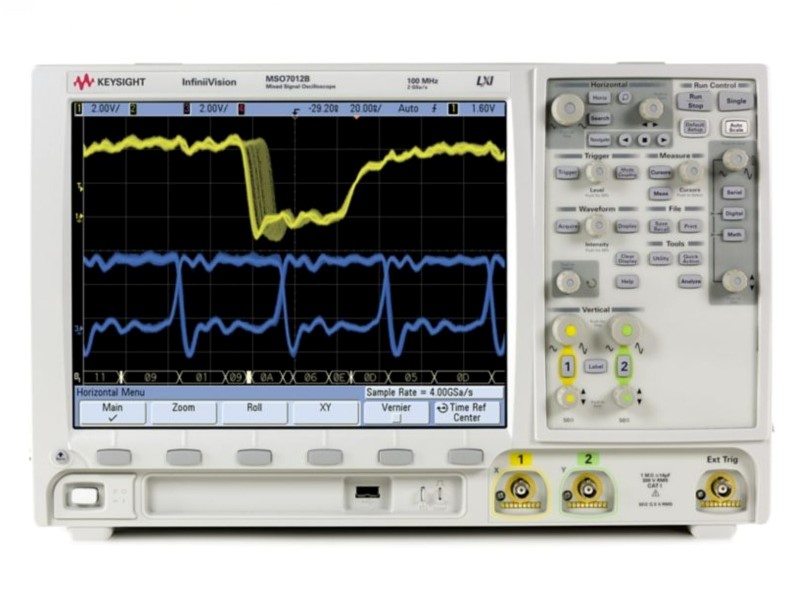 Keysight / Agilent MSO7012B Mixed Signal Oscilloscope, 100 MHz, 2 + 16 Ch., 2 GSa/s