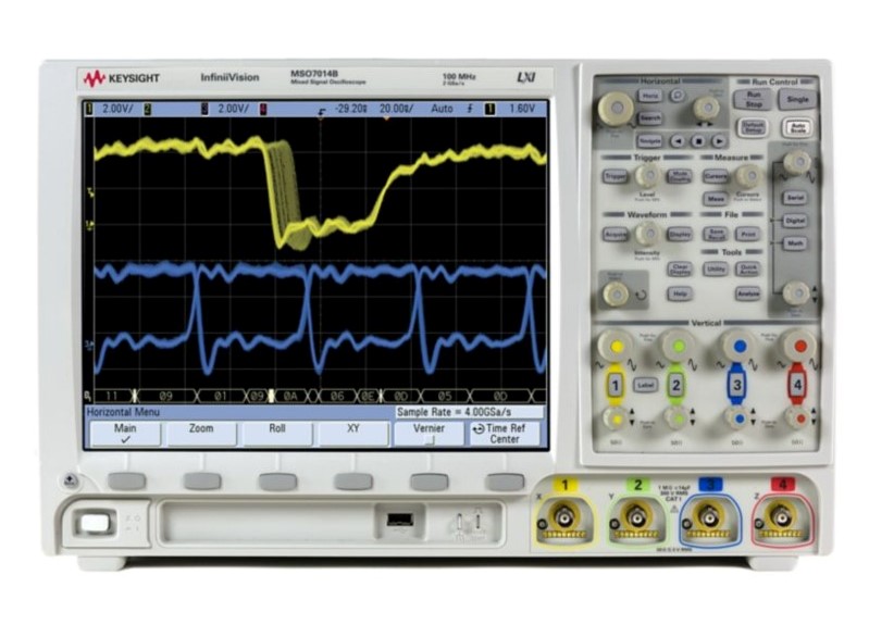 Keysight / Agilent MSO7014B Mixed Signal Oscilloscope, 100 MHz, 4 + 16 Ch., 2 GSa/s