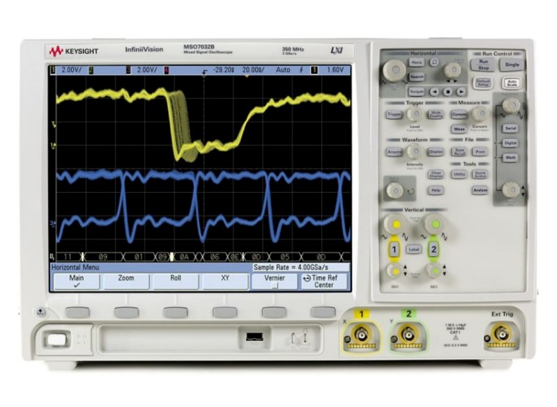 Keysight / Agilent MSO7032B Mixed Signal Oscilloscope, 350 MHz, 2 + 16 Ch., 2 GSa/s