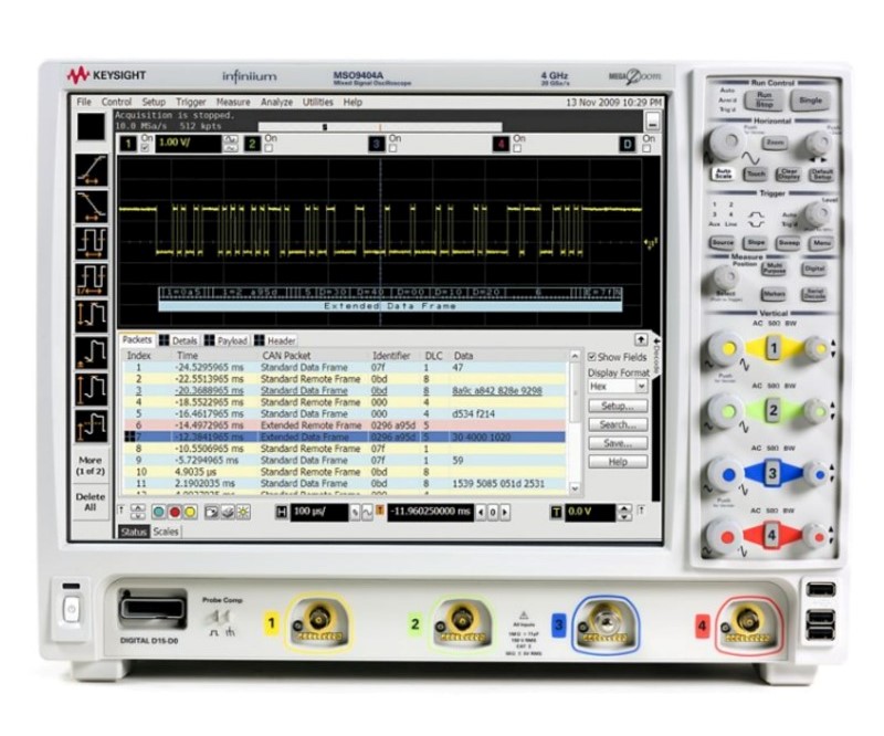 Keysight / Agilent MSO9404A Oscilloscope, 4 GHz, 4 Ch., 20 GSa/s