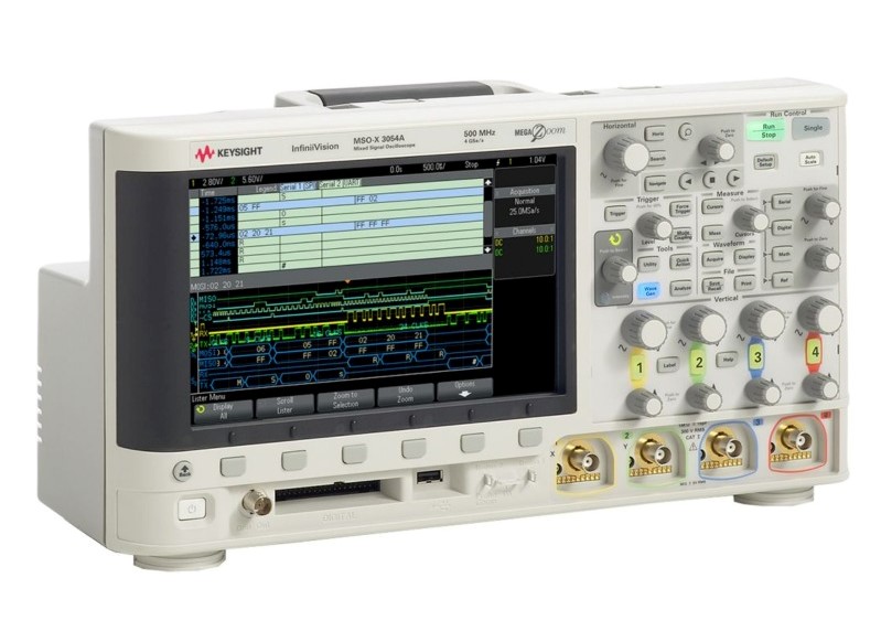 Keysight / Agilent MSOX3054A Oscilloscope, 500 MHz, 4 + 16 Ch., 4 GSa/s