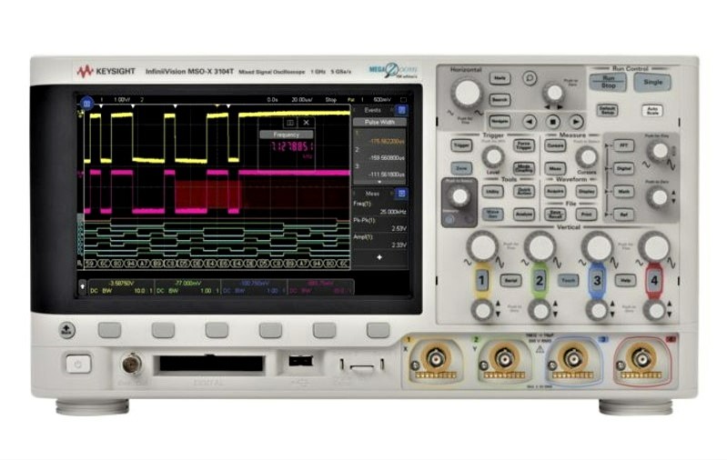 Keysight / Agilent MSOX3104T Oscilloscope, 1 GHz, 4 + 16 Chs., 5 GSa/s