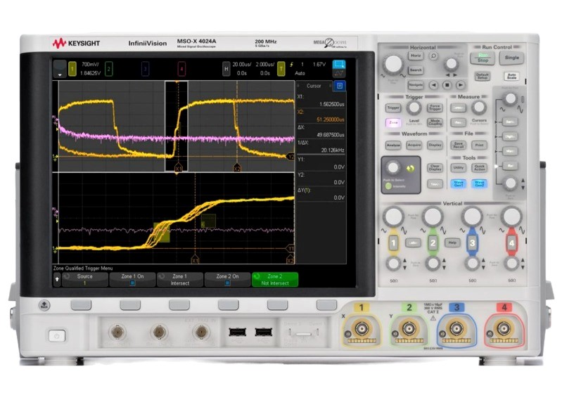 Keysight / Agilent MSOX4024A Oscilloscope, 200 MHz, 4 + 16 Chs.