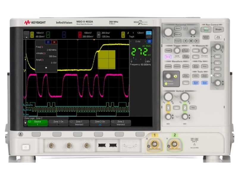 Keysight / Agilent MSOX4032A Oscilloscope, 350 MHz, 2 + 16 Chs.